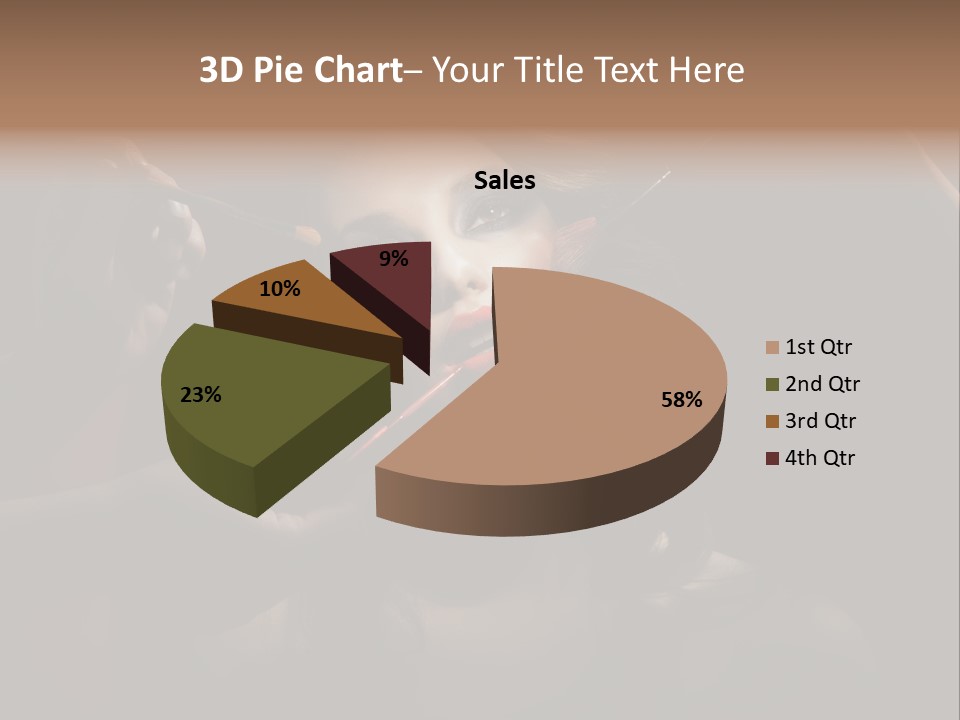Set Rouge Makeup PowerPoint Template
