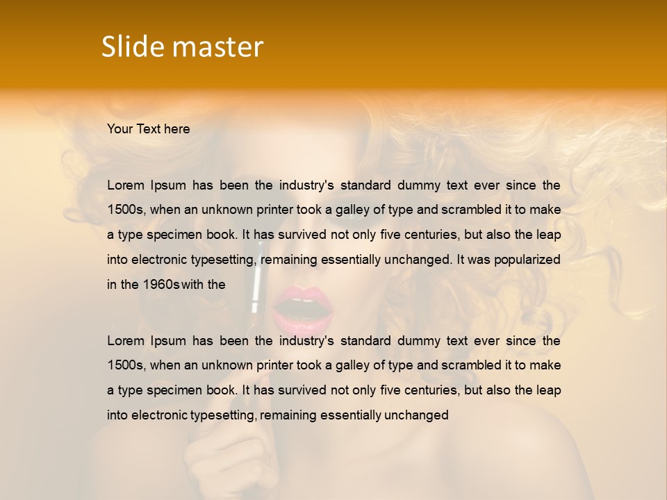 Set Portrait Studio PowerPoint Template