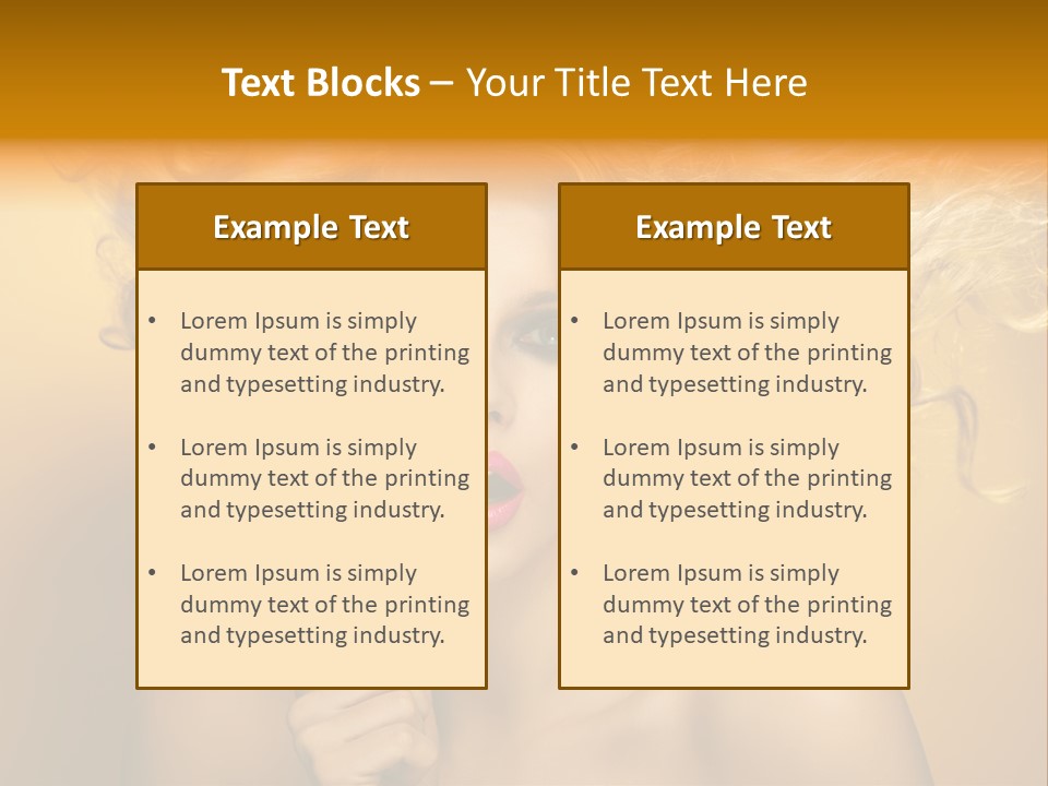 Set Portrait Studio PowerPoint Template