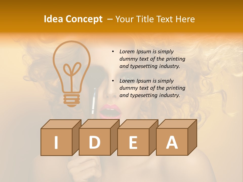 Set Portrait Studio PowerPoint Template