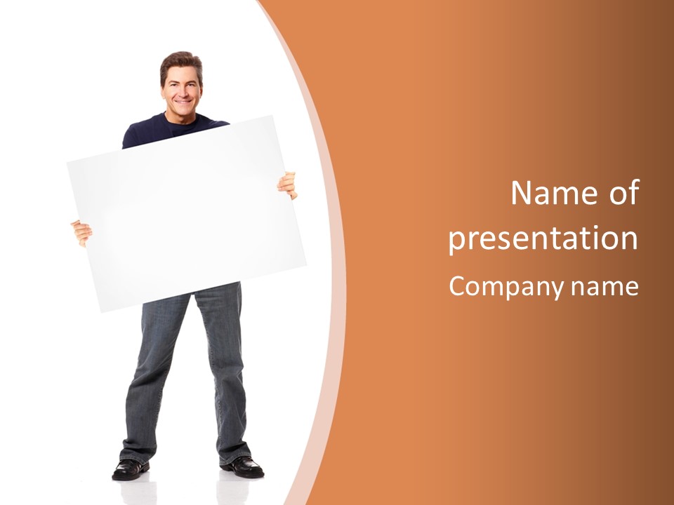 Educated Lecture Person PowerPoint Template