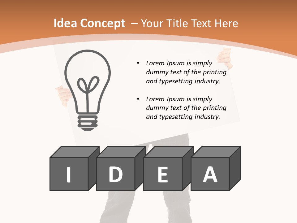 Educated Lecture Person PowerPoint Template