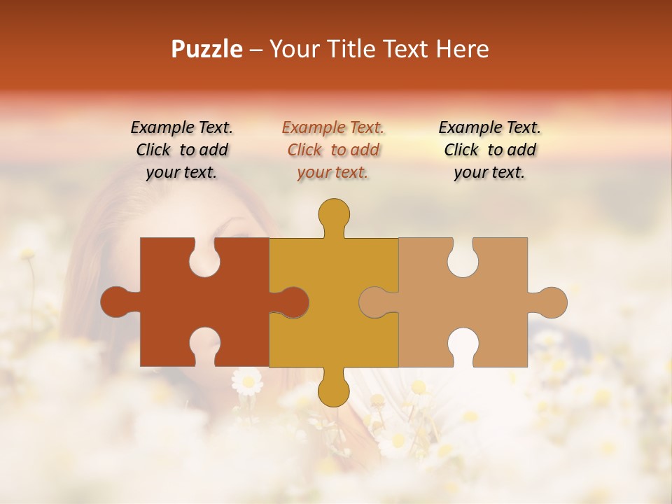 Laying In Grass Sunset Pretty PowerPoint Template