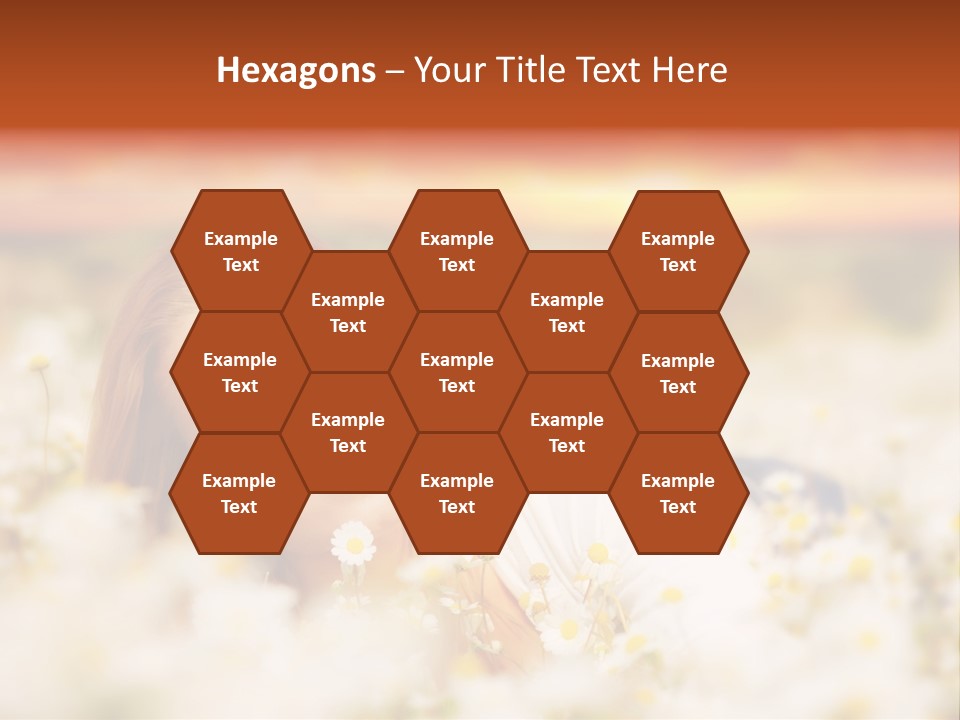 Laying In Grass Sunset Pretty PowerPoint Template