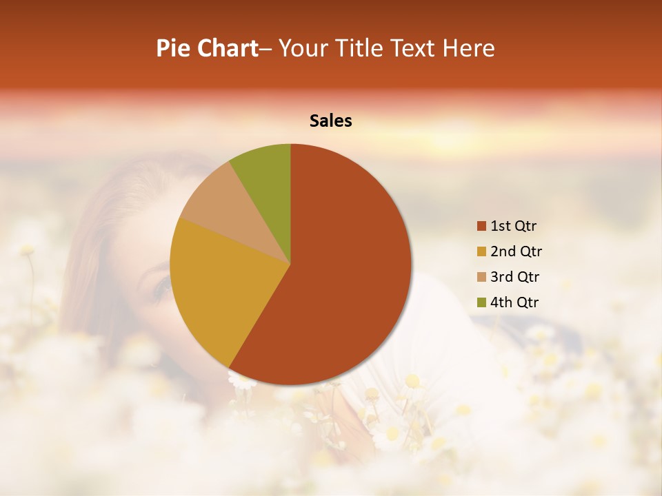 Laying In Grass Sunset Pretty PowerPoint Template