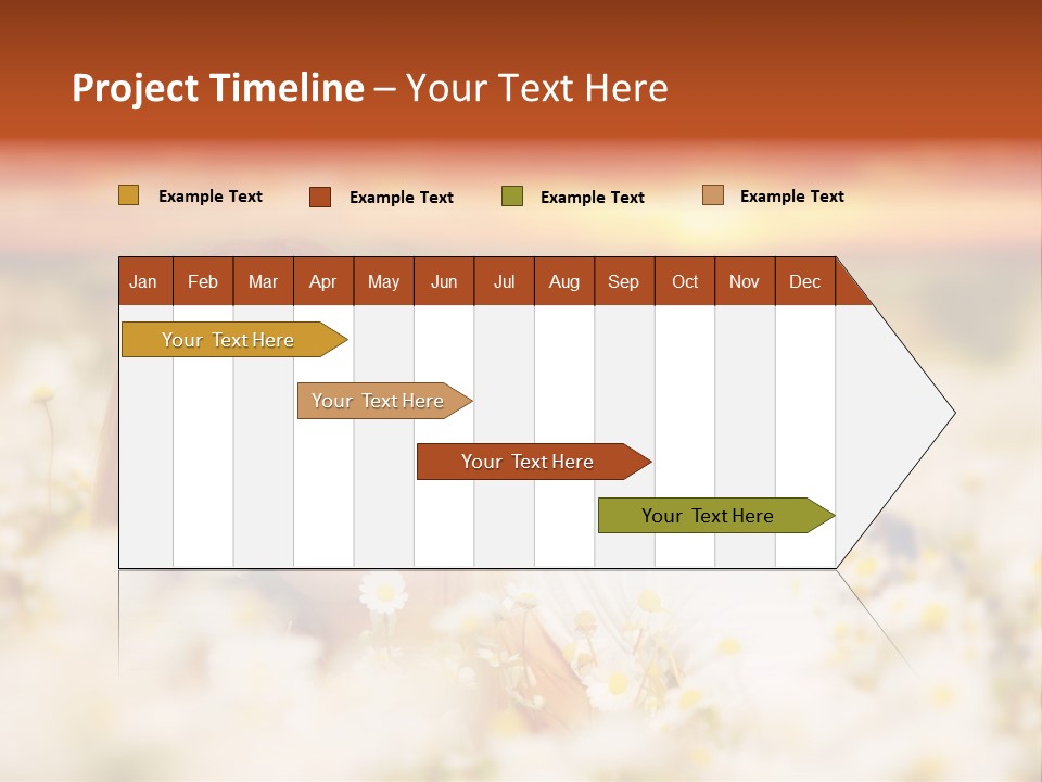 Laying In Grass Sunset Pretty PowerPoint Template