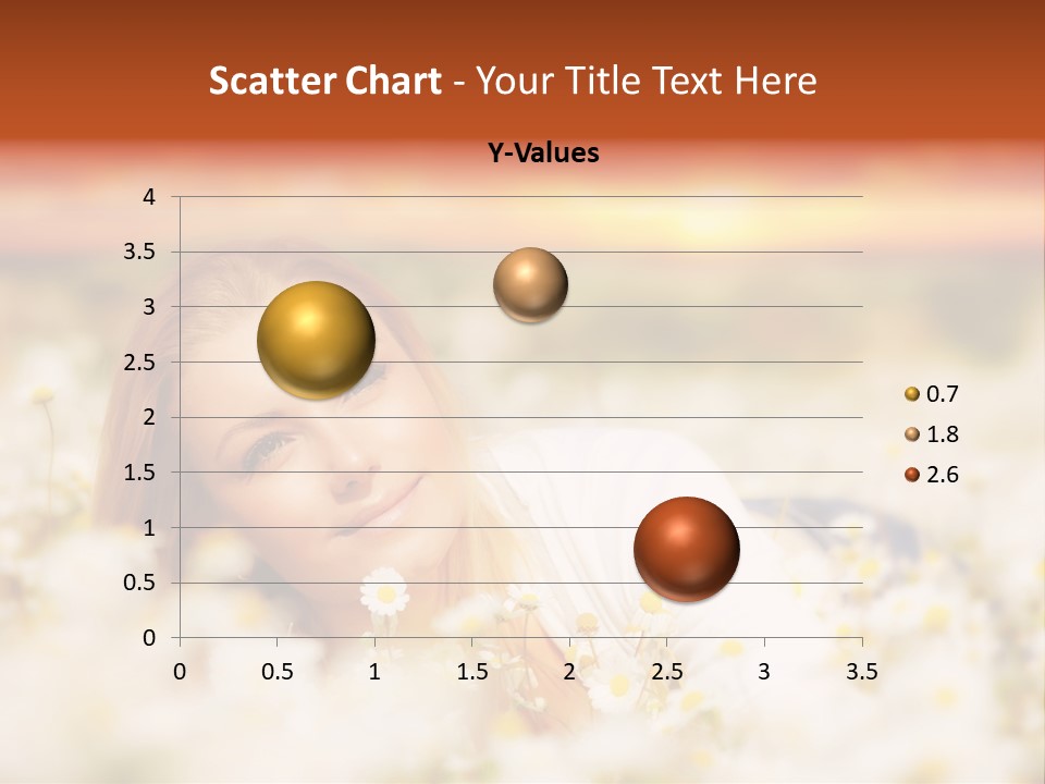 Laying In Grass Sunset Pretty PowerPoint Template