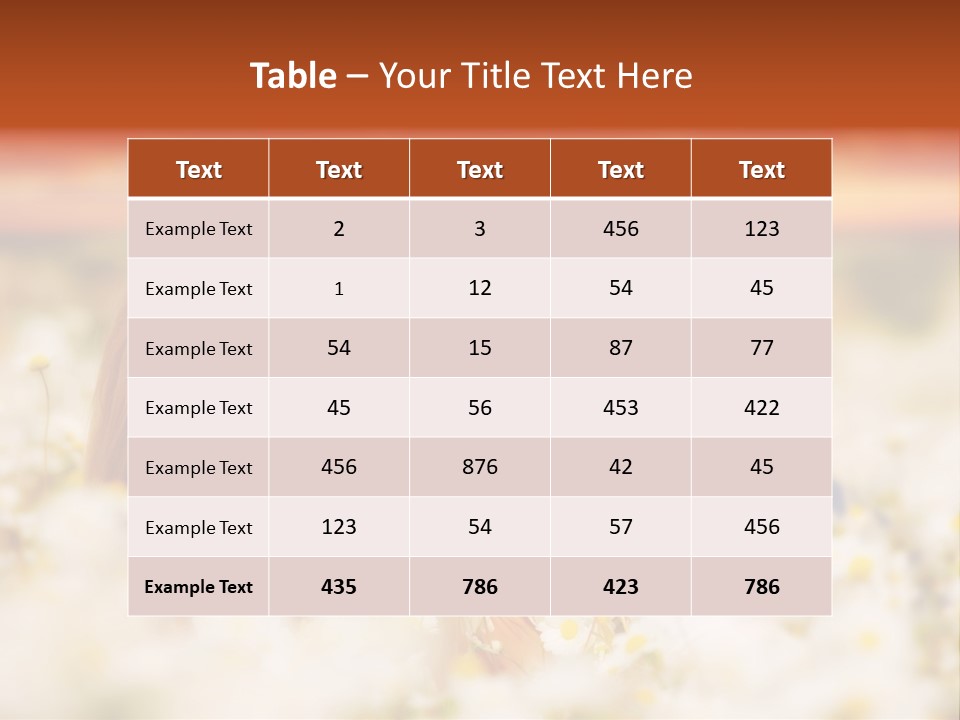 Laying In Grass Sunset Pretty PowerPoint Template