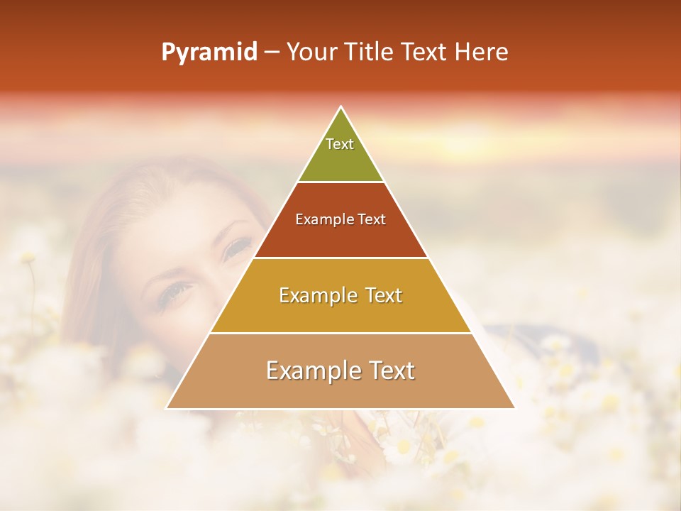 Laying In Grass Sunset Pretty PowerPoint Template