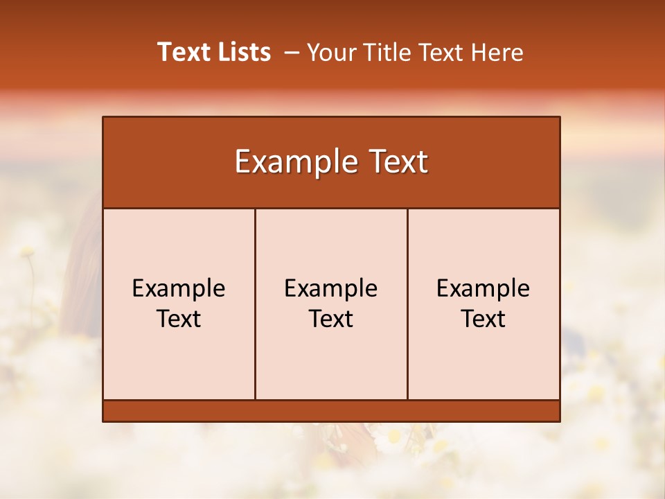 Laying In Grass Sunset Pretty PowerPoint Template
