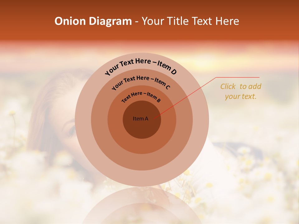 Laying In Grass Sunset Pretty PowerPoint Template