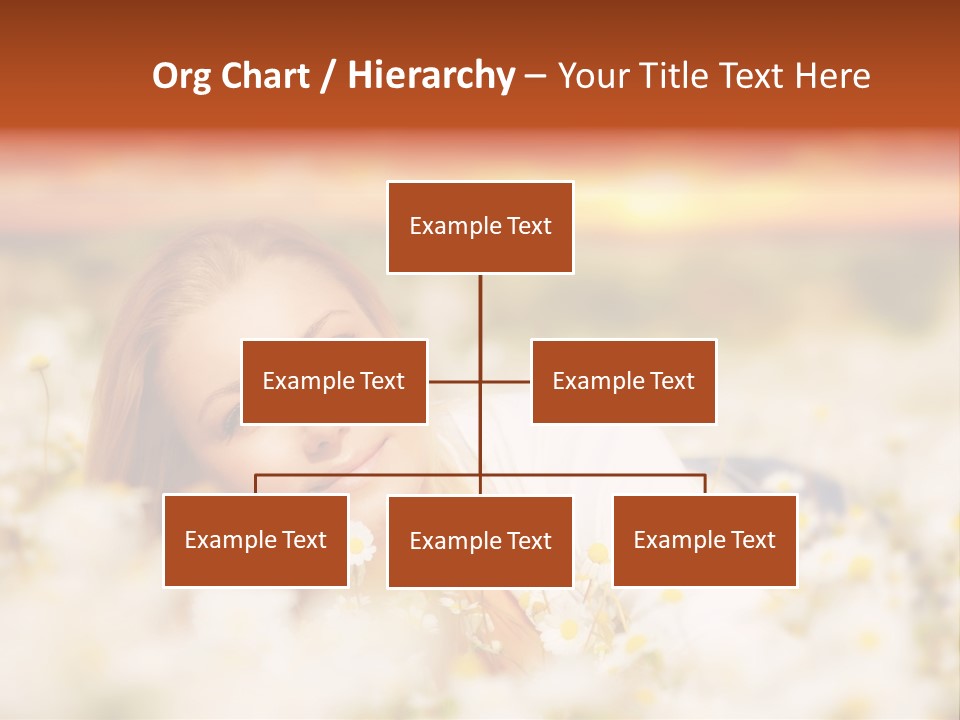 Laying In Grass Sunset Pretty PowerPoint Template