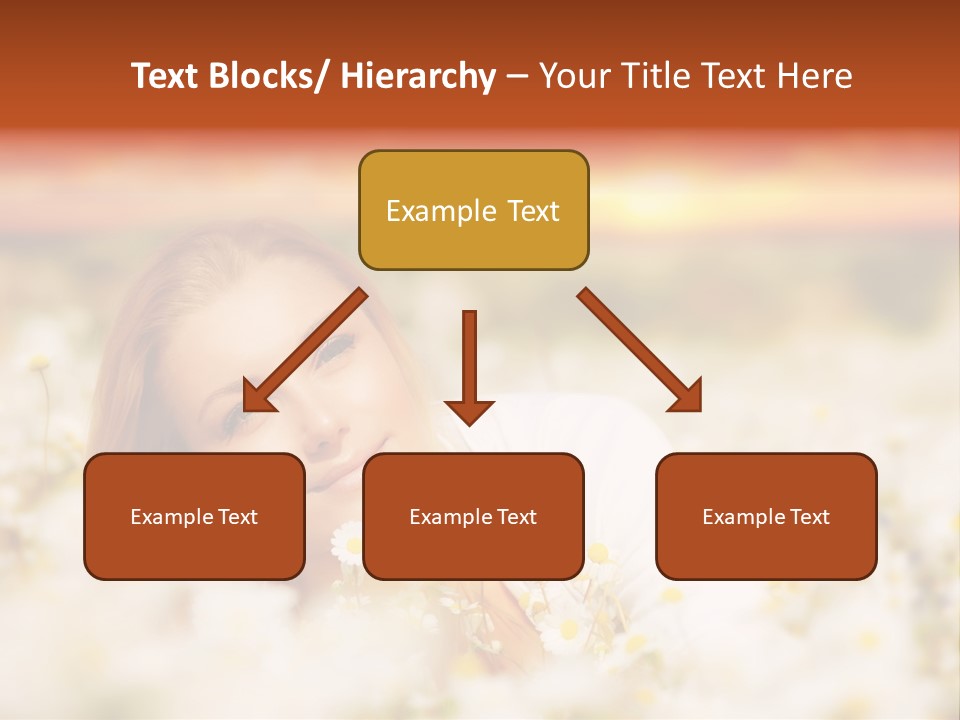 Laying In Grass Sunset Pretty PowerPoint Template