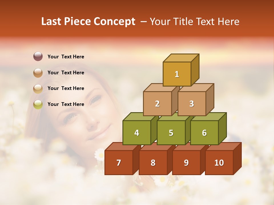 Laying In Grass Sunset Pretty PowerPoint Template