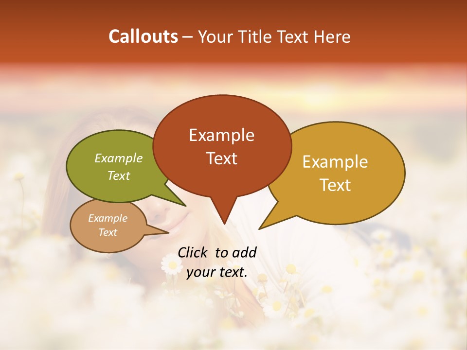 Laying In Grass Sunset Pretty PowerPoint Template