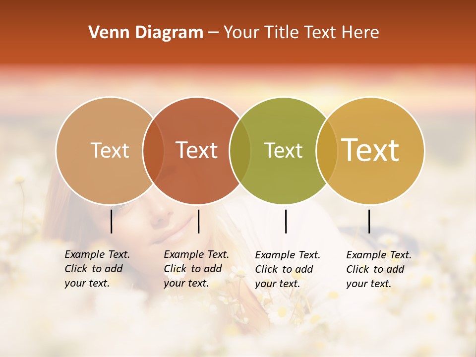 Laying In Grass Sunset Pretty PowerPoint Template