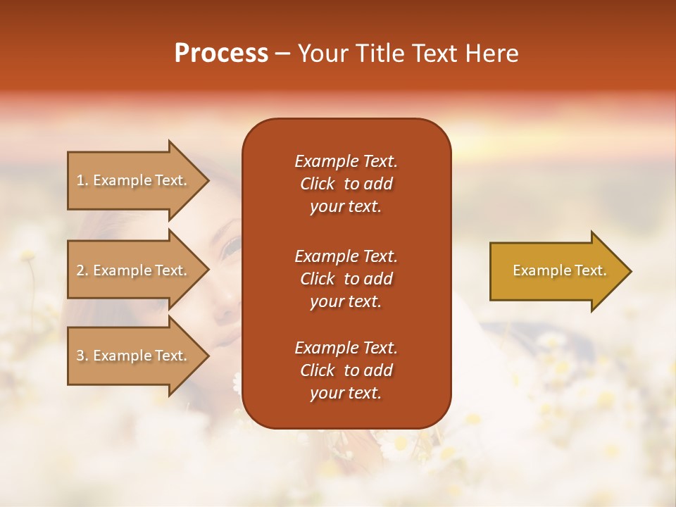 Laying In Grass Sunset Pretty PowerPoint Template