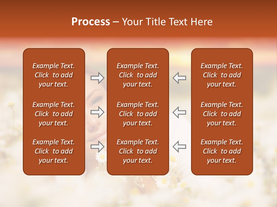 Laying In Grass Sunset Pretty PowerPoint Template