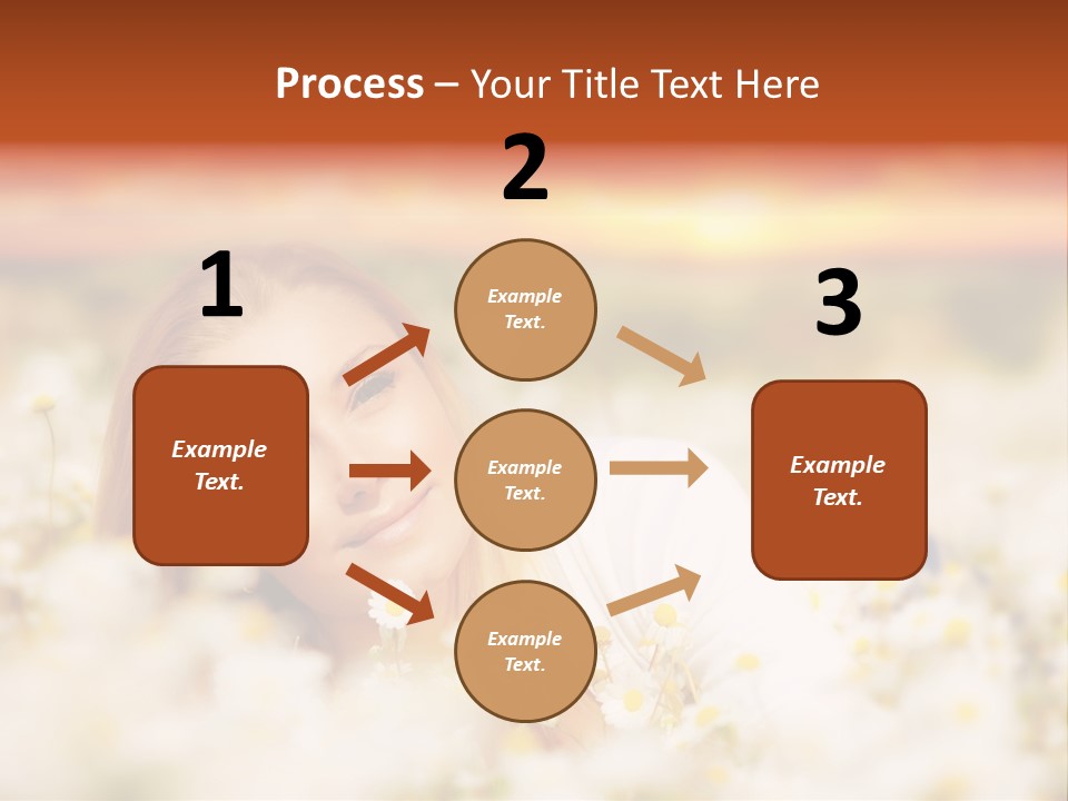 Laying In Grass Sunset Pretty PowerPoint Template