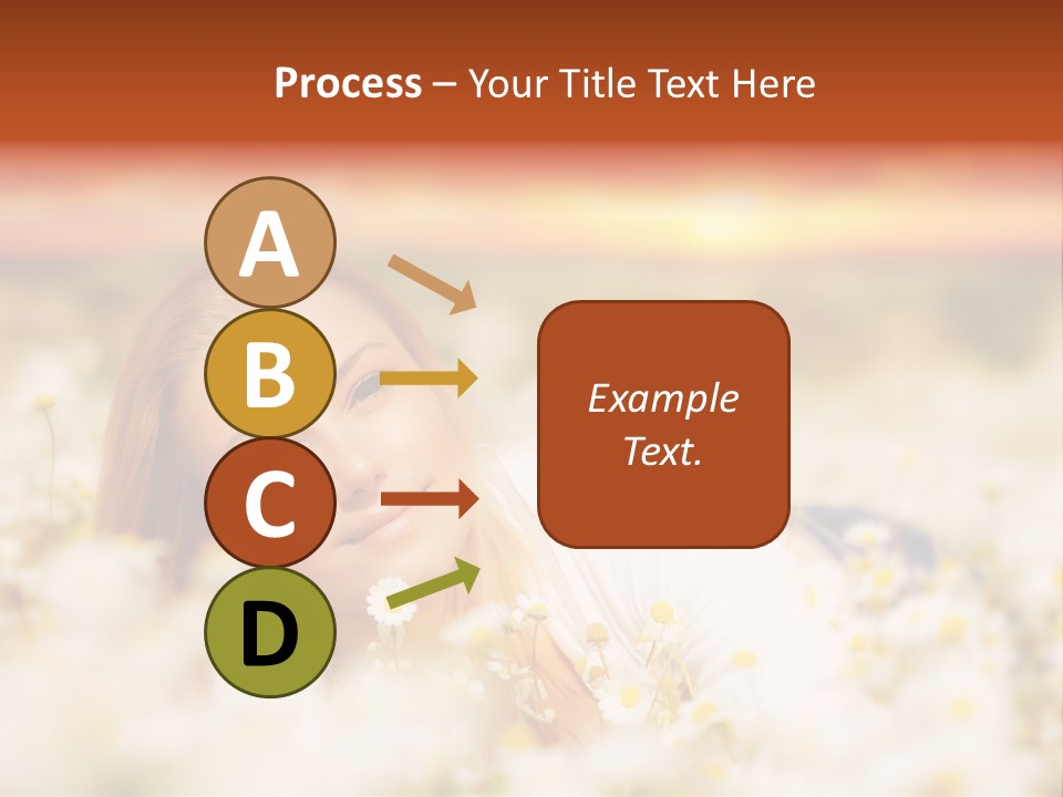 Laying In Grass Sunset Pretty PowerPoint Template