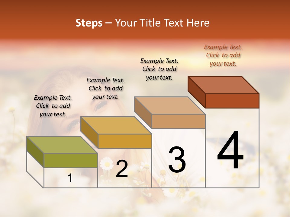 Laying In Grass Sunset Pretty PowerPoint Template