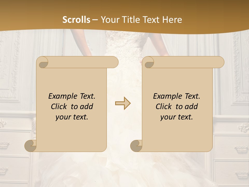Portrait Dress Museum PowerPoint Template