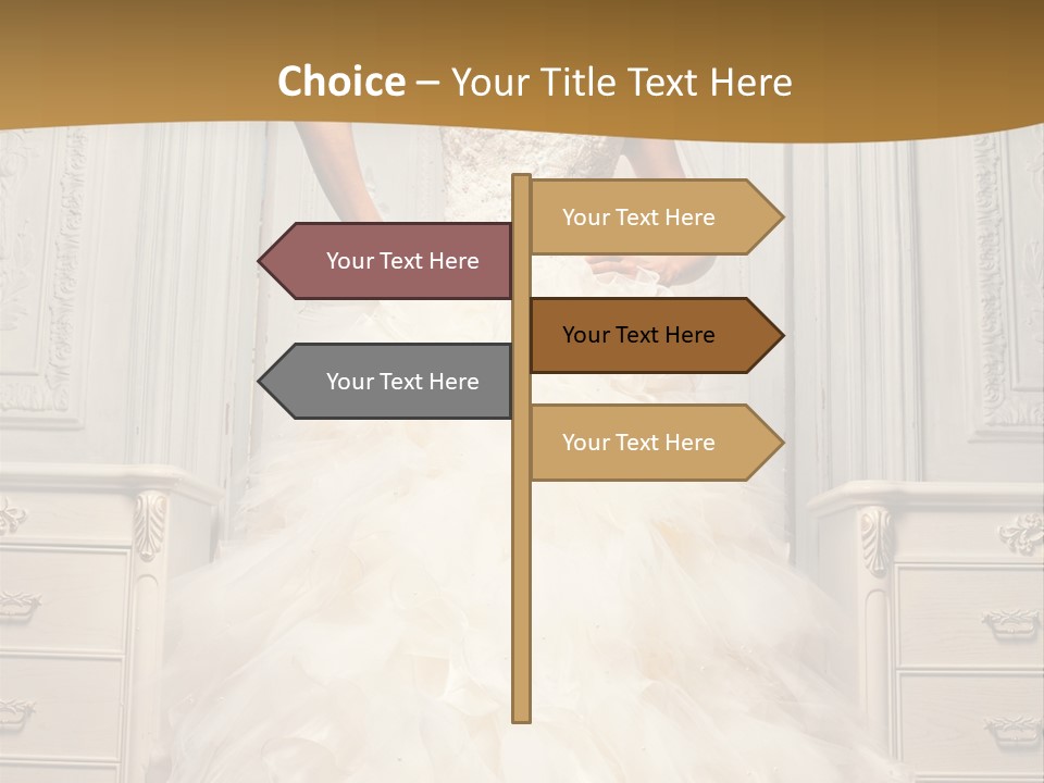 Portrait Dress Museum PowerPoint Template