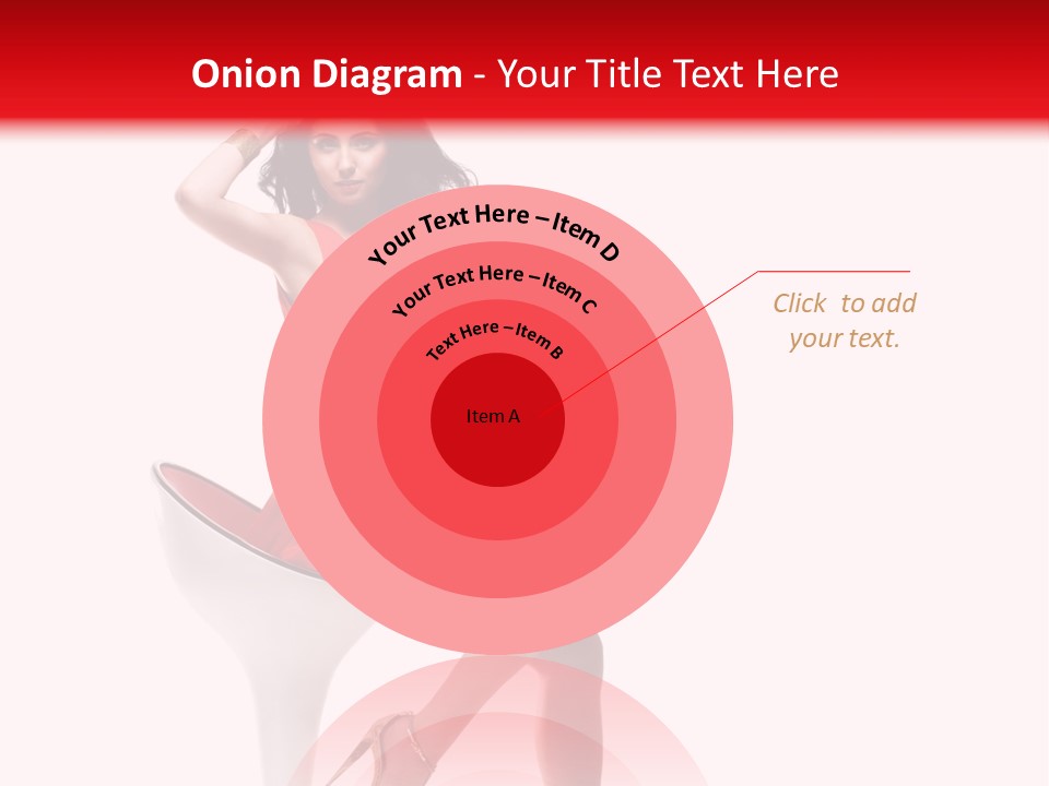 Attractive Sensual Brunette PowerPoint Template