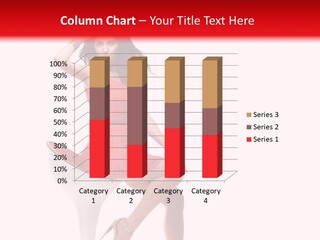 Attractive Sensual Brunette PowerPoint Template