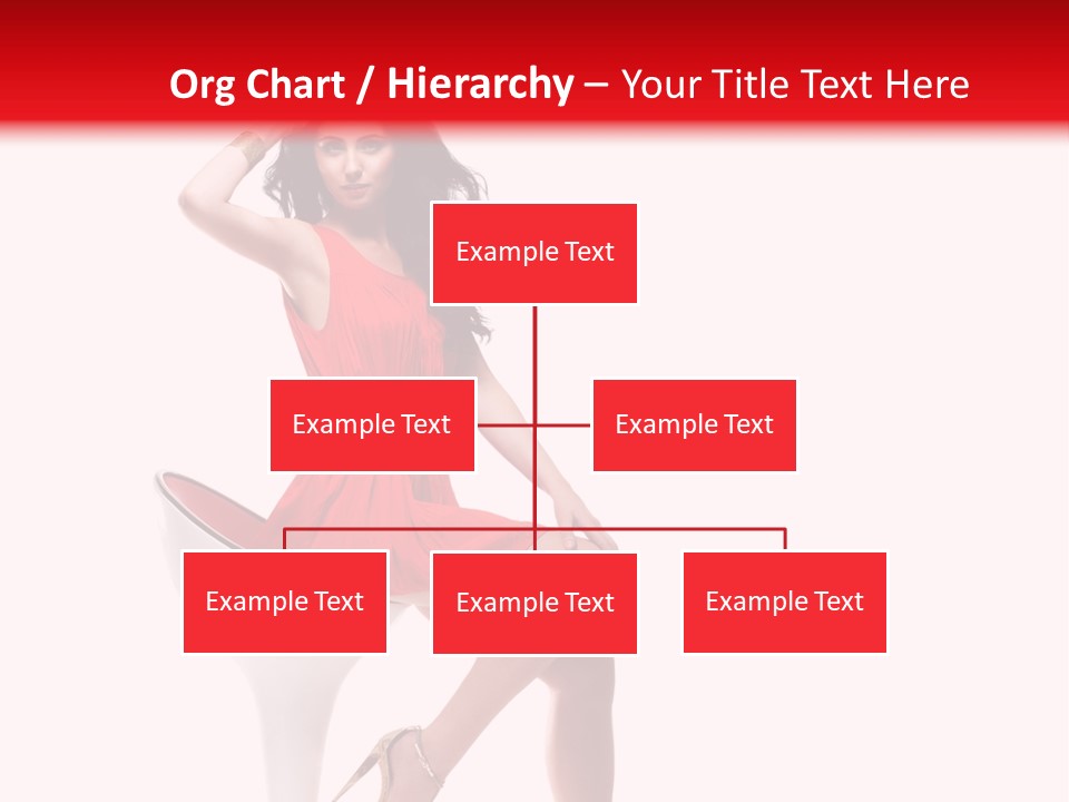 Attractive Sensual Brunette PowerPoint Template