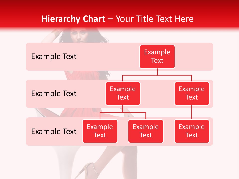 Attractive Sensual Brunette PowerPoint Template