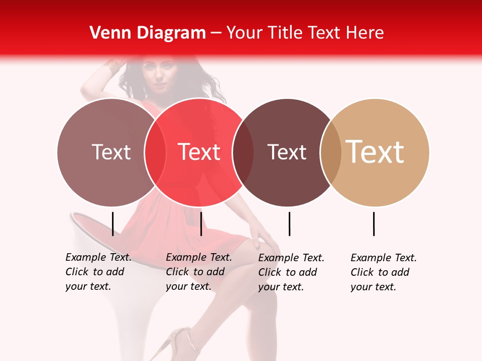 Attractive Sensual Brunette PowerPoint Template