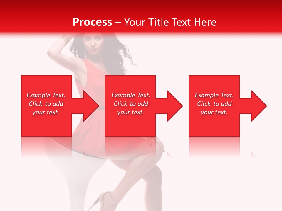Attractive Sensual Brunette PowerPoint Template