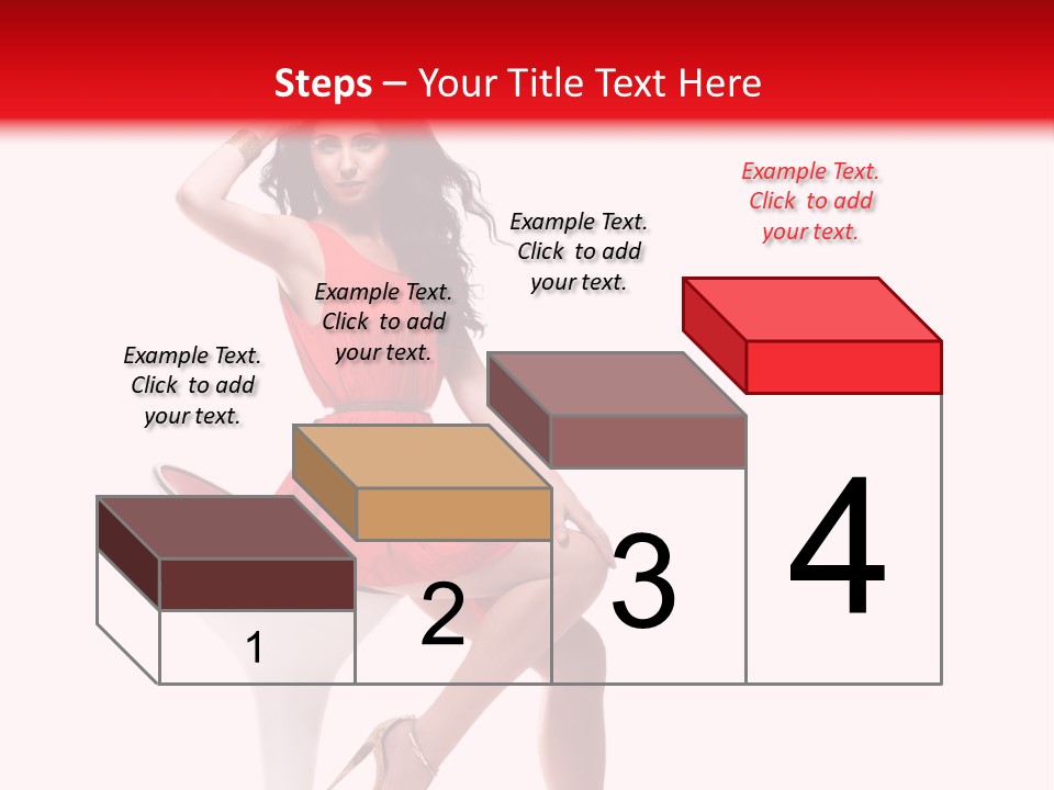 Attractive Sensual Brunette PowerPoint Template