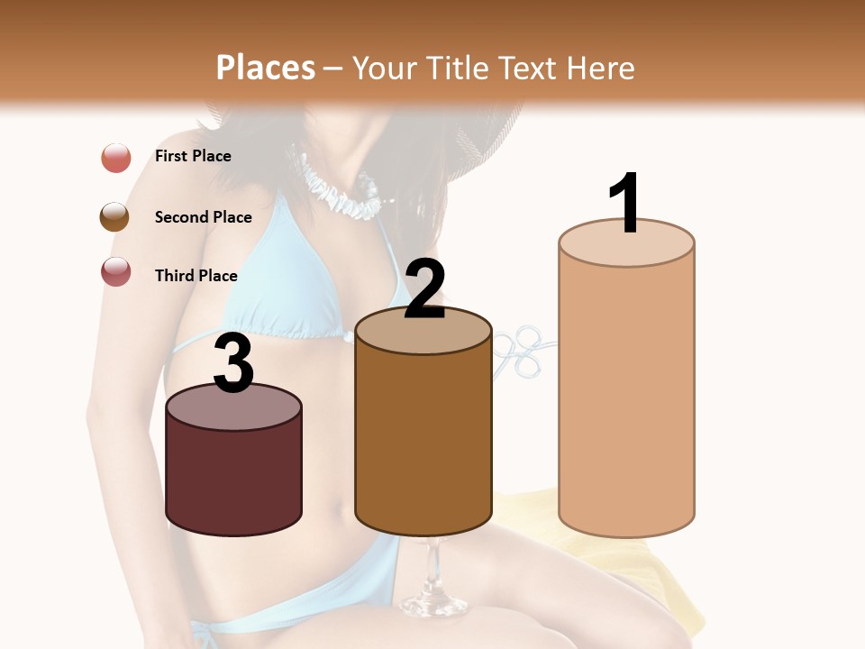 White Ocean Cocktail PowerPoint Template