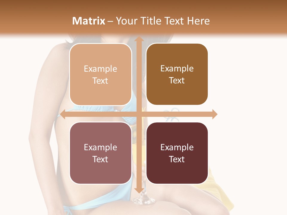 White Ocean Cocktail PowerPoint Template