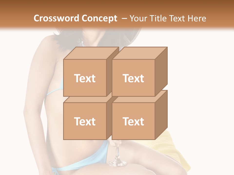 White Ocean Cocktail PowerPoint Template