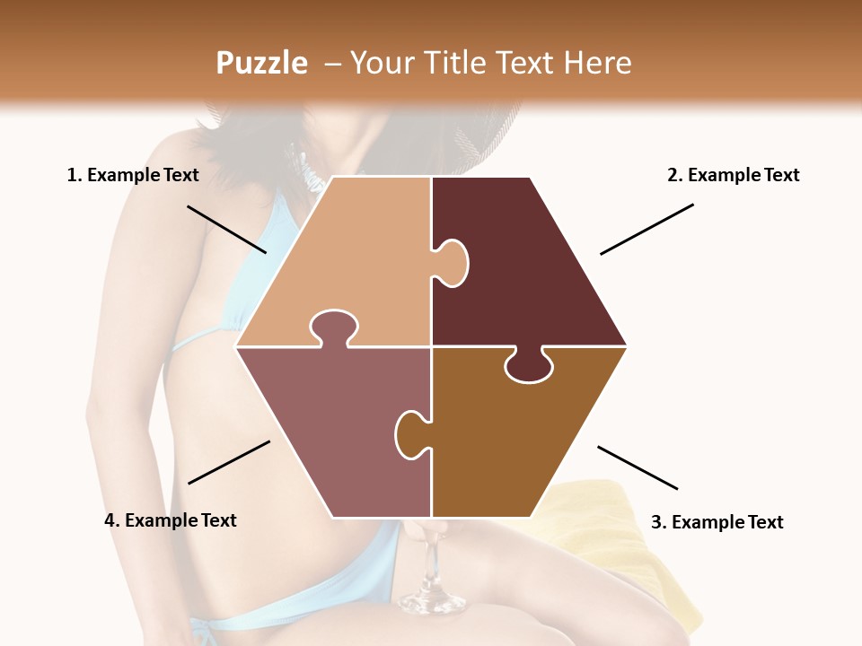 White Ocean Cocktail PowerPoint Template