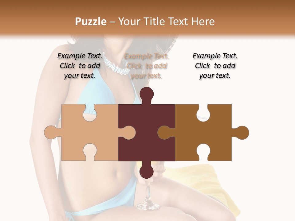 White Ocean Cocktail PowerPoint Template