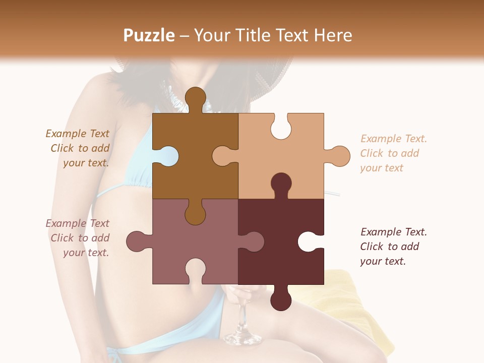 White Ocean Cocktail PowerPoint Template