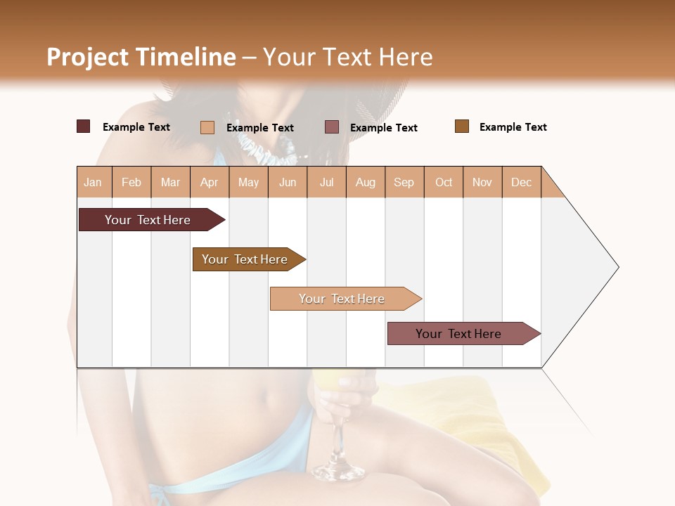 White Ocean Cocktail PowerPoint Template