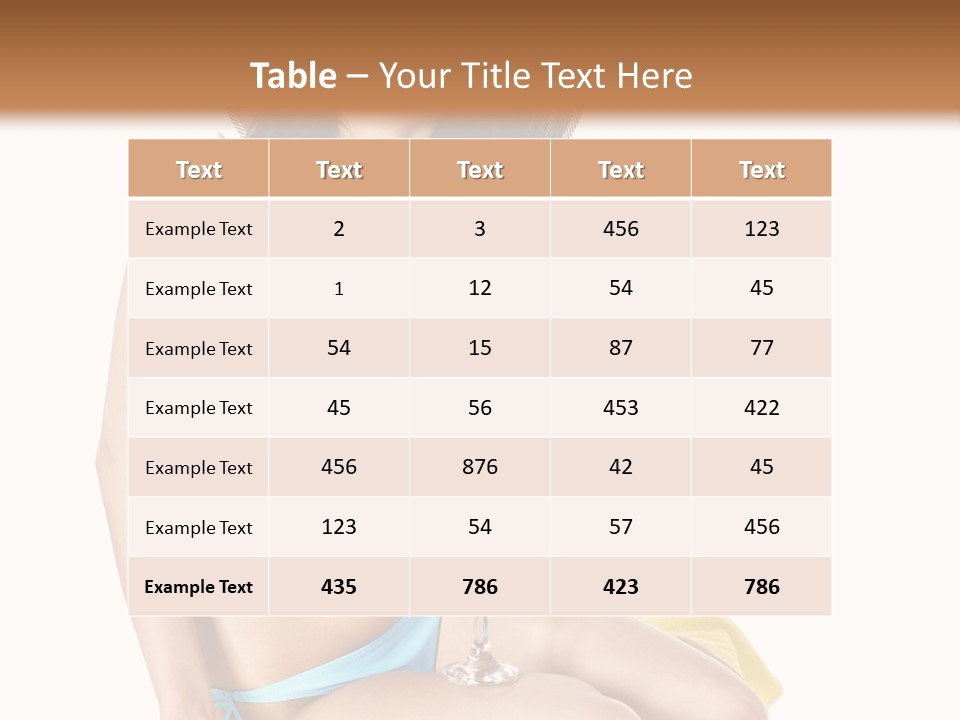 White Ocean Cocktail PowerPoint Template