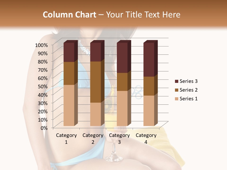 White Ocean Cocktail PowerPoint Template
