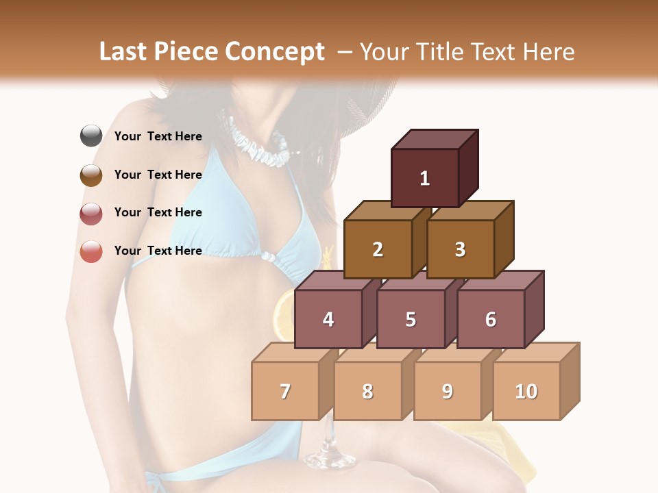 White Ocean Cocktail PowerPoint Template