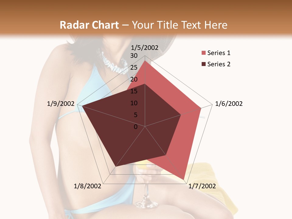 White Ocean Cocktail PowerPoint Template
