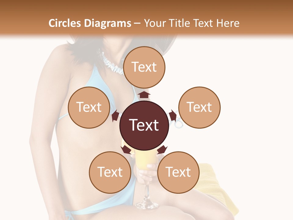 White Ocean Cocktail PowerPoint Template