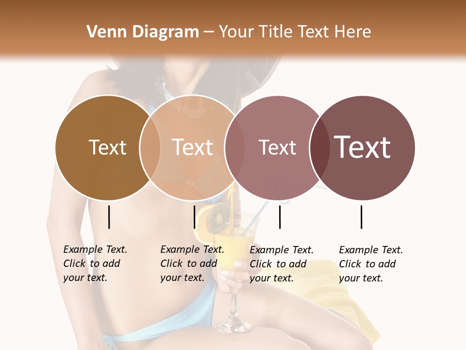 White Ocean Cocktail PowerPoint Template