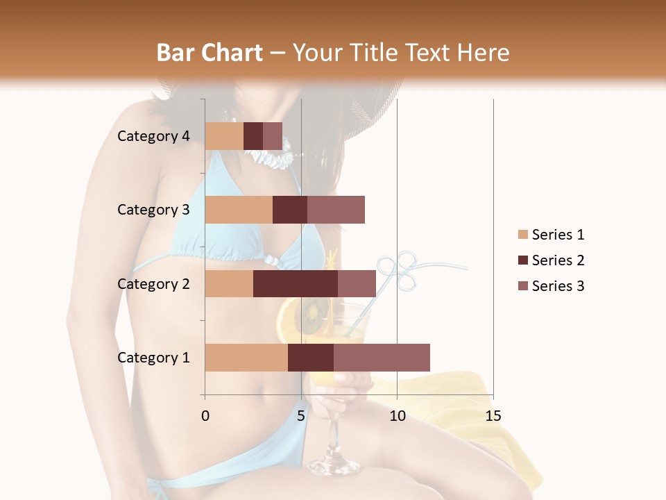 White Ocean Cocktail PowerPoint Template