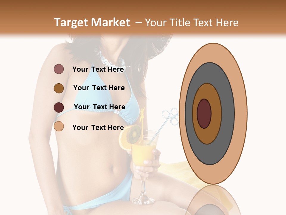 White Ocean Cocktail PowerPoint Template