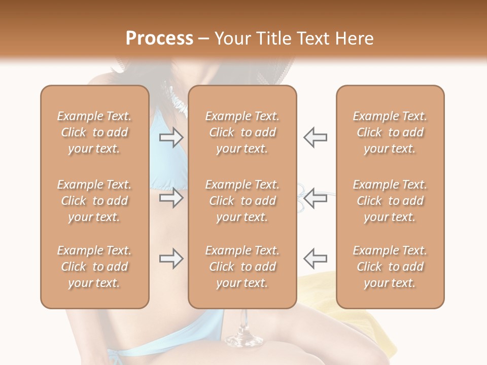 White Ocean Cocktail PowerPoint Template